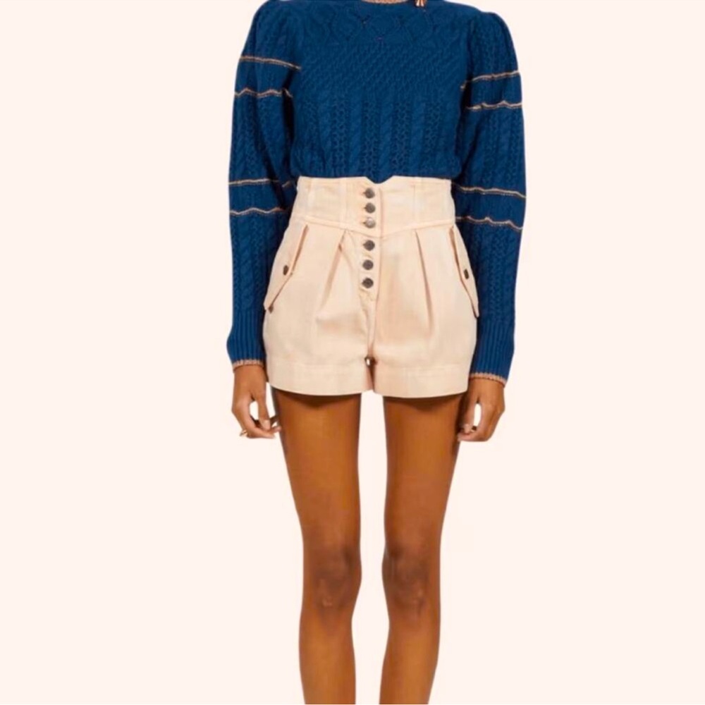 NWT Ulla Johnson Sweetbriar Pink Acid Alvin Shorts Size 4